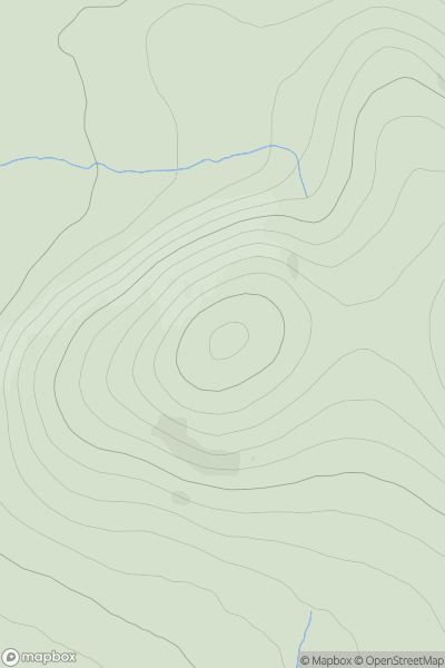 Thumbnail image for Beinn a' Sgridhe showing contour plot for surrounding peak