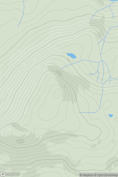 Thumbnail image for Li a' Tuath NE Top showing contour plot for surrounding peak