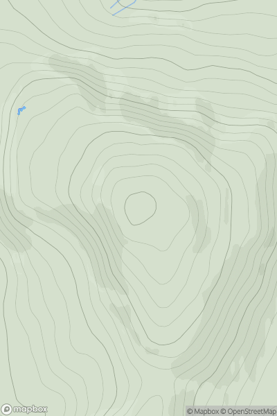 Thumbnail image for Beinn Bhac-ghlais showing contour plot for surrounding peak