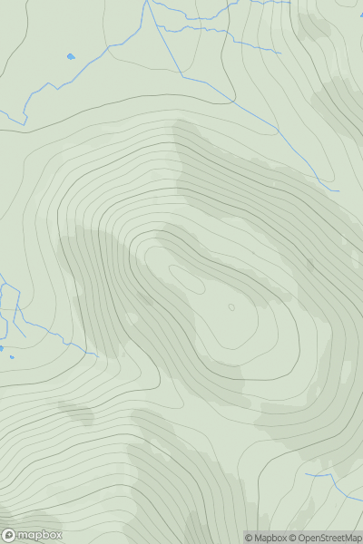 Thumbnail image for Feadan Dirigil showing contour plot for surrounding peak