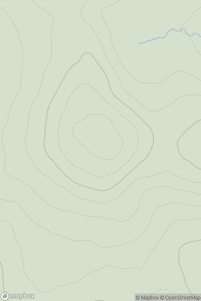 Thumbnail image for Beinn Chailein showing contour plot for surrounding peak