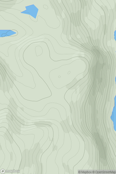 Thumbnail image for Creag Ghorm a' Stigh showing contour plot for surrounding peak