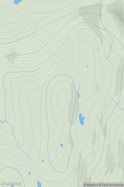 Thumbnail image for Cul Chreag showing contour plot for surrounding peak