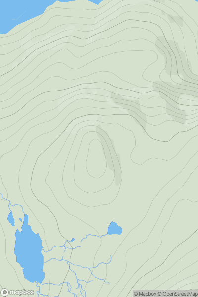 Thumbnail image for Cleit a' Ghuib Choille showing contour plot for surrounding peak
