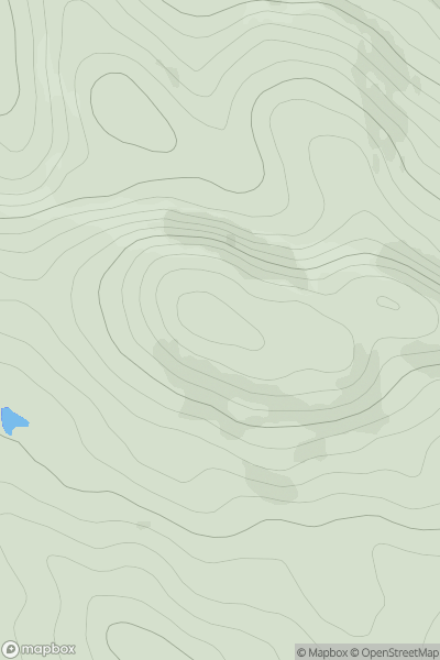 Thumbnail image for Beinn Eireabhal showing contour plot for surrounding peak