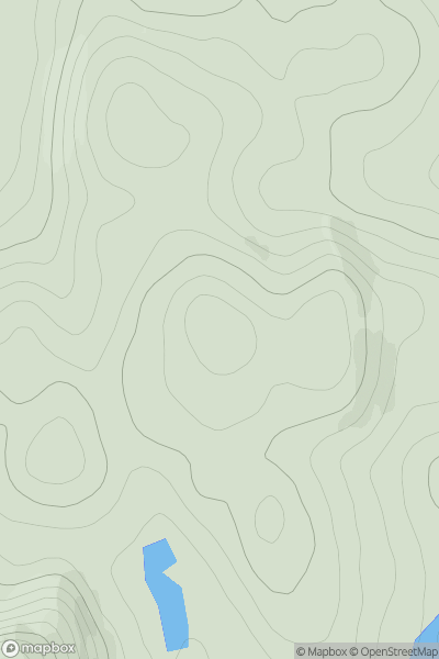 Thumbnail image for Cleite na Cloich Ard showing contour plot for surrounding peak