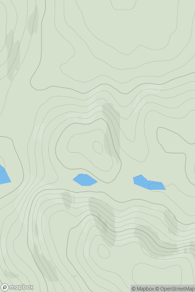 Thumbnail image for Cleit na Speireig showing contour plot for surrounding peak