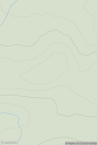 Thumbnail image for Beinn Mheadhanach showing contour plot for surrounding peak