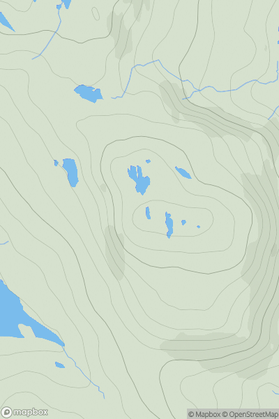 Thumbnail image for Grosa Cleit showing contour plot for surrounding peak