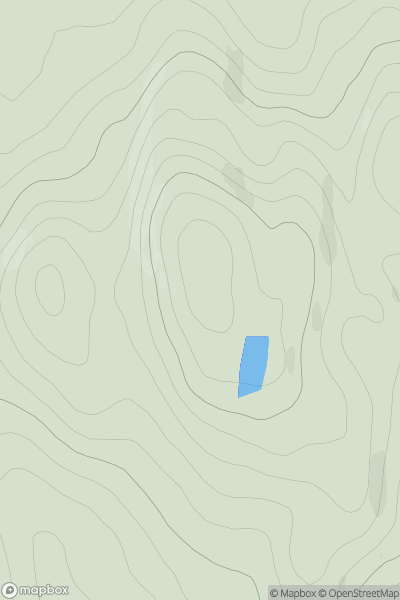 Thumbnail image for Beinn a' Sgurain showing contour plot for surrounding peak