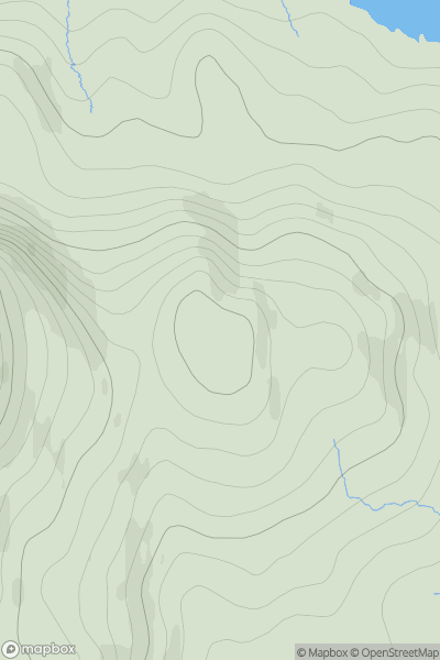 Thumbnail image for Cleit na Ceardaich showing contour plot for surrounding peak