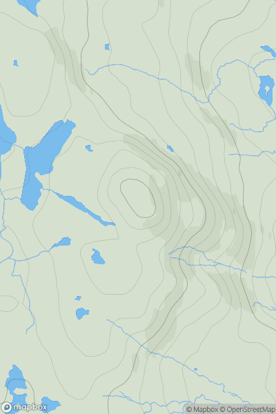 Thumbnail image for Langracleit showing contour plot for surrounding peak