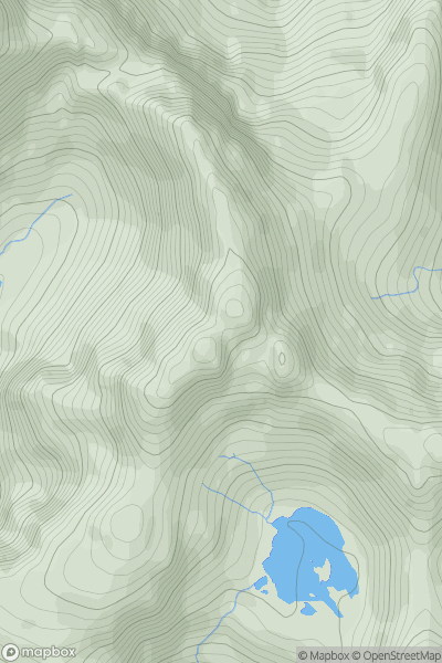 Thumbnail image for Sgurr Alasdair showing contour plot for surrounding peak