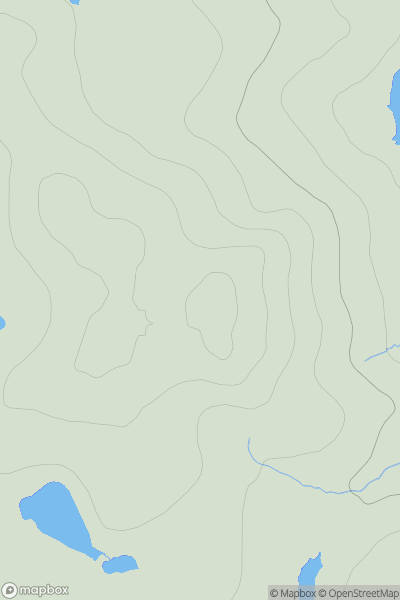 Thumbnail image for Beinn a' Bhuna showing contour plot for surrounding peak