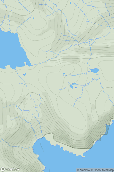 Thumbnail image for Sgonnan showing contour plot for surrounding peak