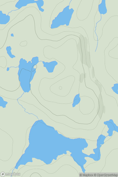 Thumbnail image for Duntaha Mor showing contour plot for surrounding peak