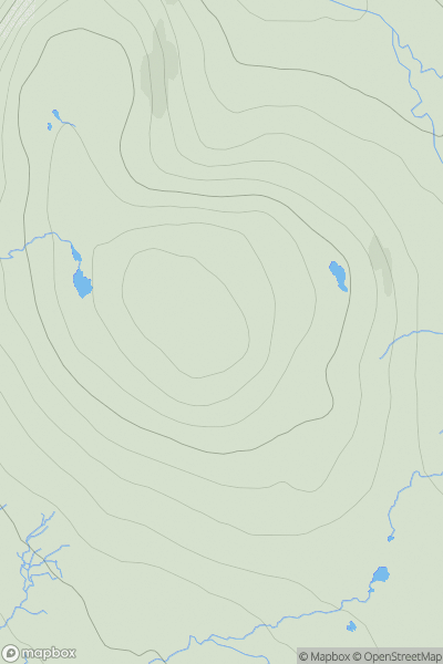 Thumbnail image for Cithis Mhor showing contour plot for surrounding peak