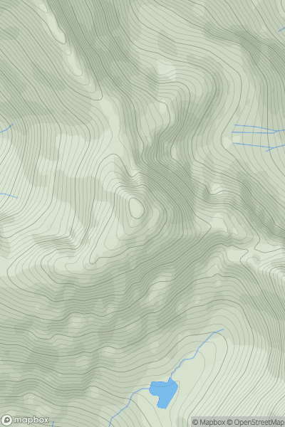 Thumbnail image for Sgurr Dearg - Inaccessible Pinnacle showing contour plot for surrounding peak