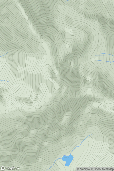 Thumbnail image for Sgurr Dearg - Cairn showing contour plot for surrounding peak