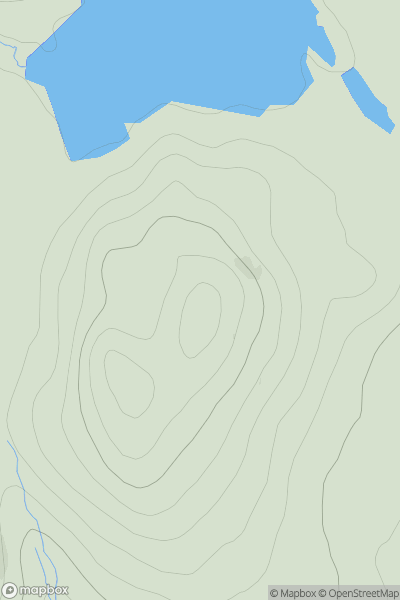 Thumbnail image for Sgalabhal Beag showing contour plot for surrounding peak