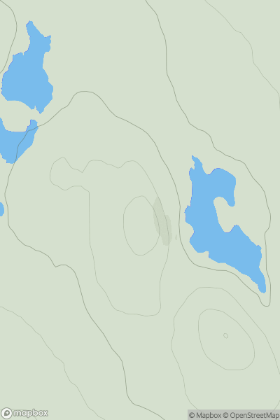 Thumbnail image for Cleitichean Mor showing contour plot for surrounding peak