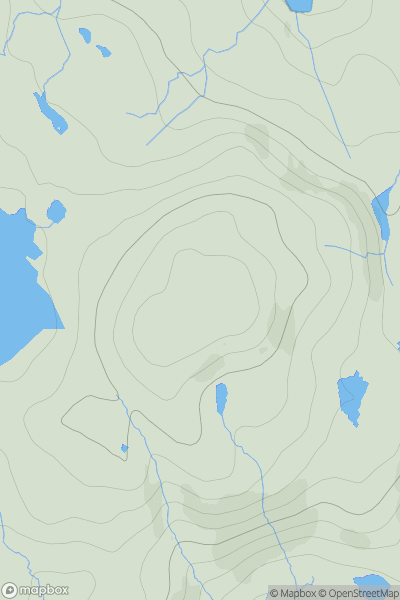 Thumbnail image for Cnoc Geumasgairbhe showing contour plot for surrounding peak