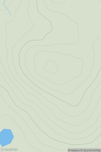 Thumbnail image for Cleitreabhal a Deas showing contour plot for surrounding peak