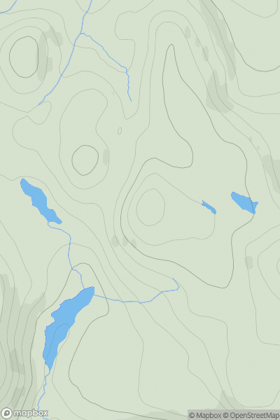 Thumbnail image for Sidhean Gleann Stigeachain showing contour plot for surrounding peak