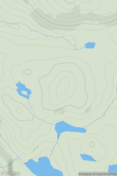 Thumbnail image for Cleit nam Bothan Ard showing contour plot for surrounding peak