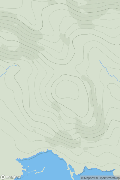Thumbnail image for Ben Leribreck showing contour plot for surrounding peak