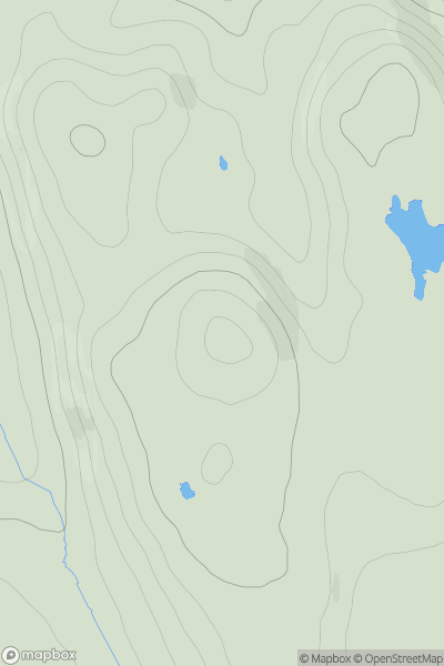 Thumbnail image for Ben Tuishaval showing contour plot for surrounding peak