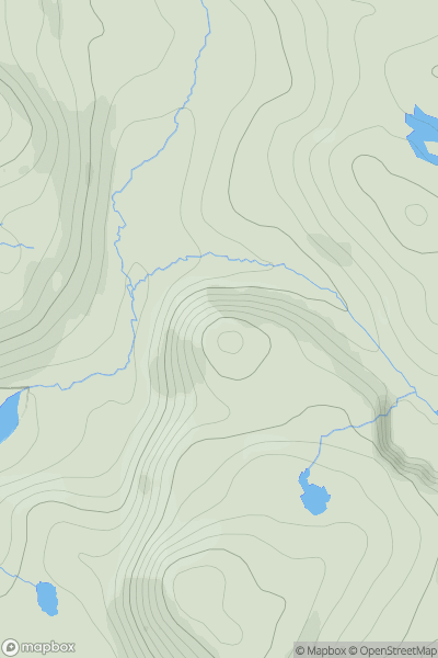 Thumbnail image for Creagan Gorra Cleite showing contour plot for surrounding peak