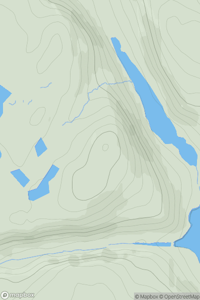 Thumbnail image for Sgailler Mor showing contour plot for surrounding peak