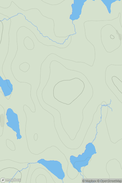 Thumbnail image for Beinn Leathann Amar na h-Eit showing contour plot for surrounding peak