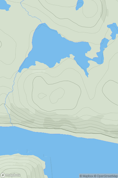 Thumbnail image for Cnoc an Stob showing contour plot for surrounding peak