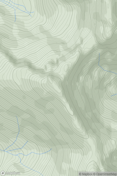 Thumbnail image for Sgurr na Banachdich (Sgurr na Banachdaich) showing contour plot for surrounding peak