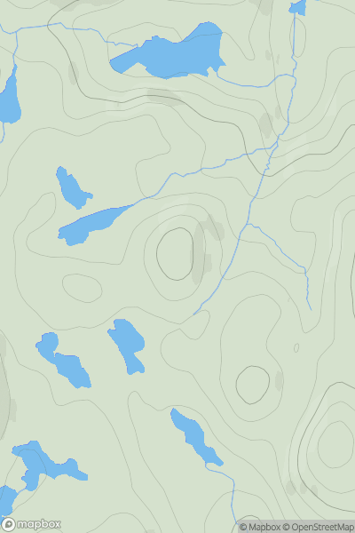 Thumbnail image for Eomhann Bheag showing contour plot for surrounding peak