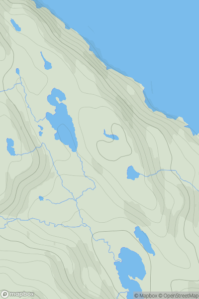 Thumbnail image for Cnoc Laimhrig Mhurchaidh showing contour plot for surrounding peak