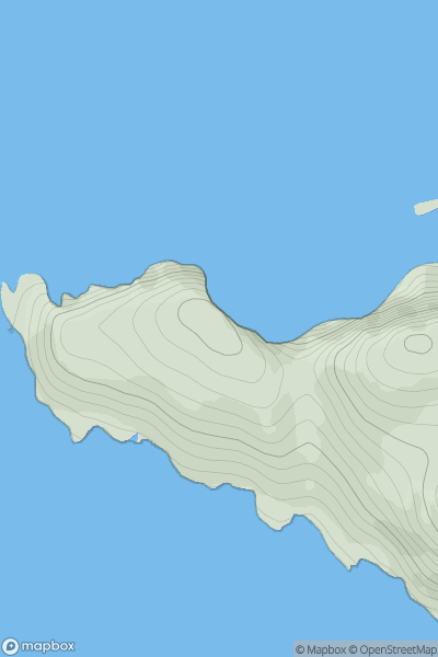 Thumbnail image for Glaic na Crotha showing contour plot for surrounding peak