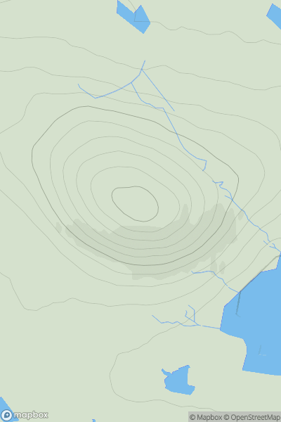 Thumbnail image for Blathaisbhal showing contour plot for surrounding peak