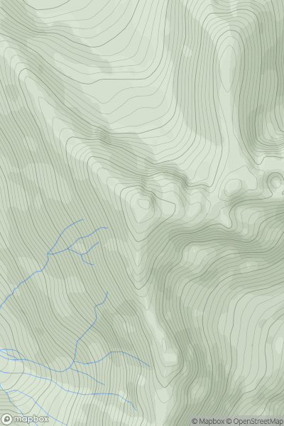 Thumbnail image for Bruach na Frithe showing contour plot for surrounding peak