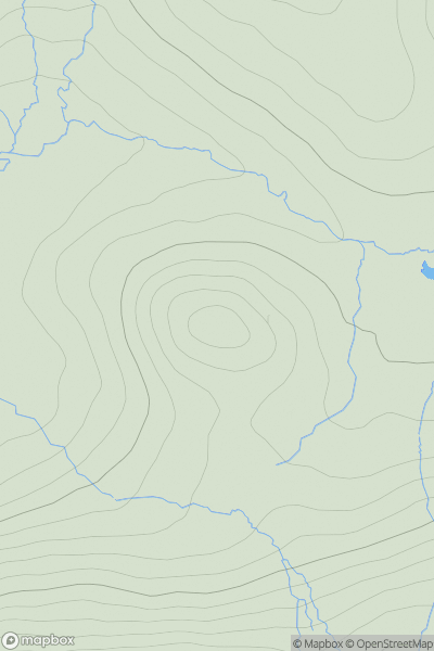 Thumbnail image for Cnoc Bhomasdal showing contour plot for surrounding peak