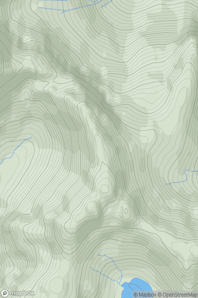 Thumbnail image for Sgurr Mhic Choinnich showing contour plot for surrounding peak