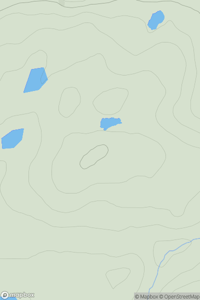 Thumbnail image for Druim nan Carnan showing contour plot for surrounding peak