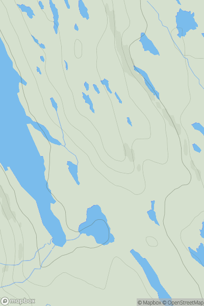 Thumbnail image for Scara Ruadh showing contour plot for surrounding peak