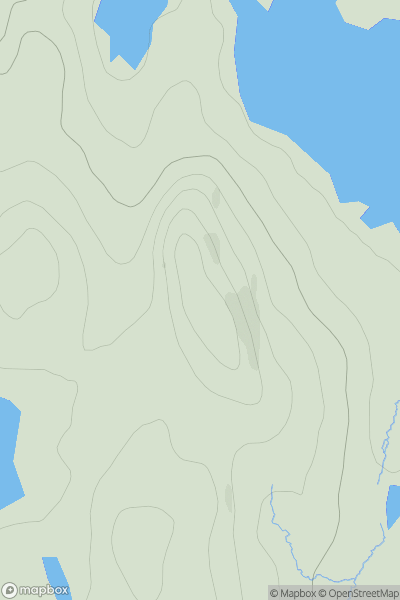 Thumbnail image for Geure Dubh Mhor showing contour plot for surrounding peak