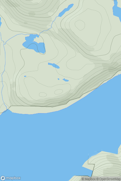 Thumbnail image for Cleit Lamadale showing contour plot for surrounding peak