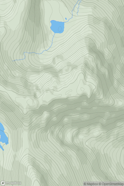 Thumbnail image for Sgurr Dubh Mor showing contour plot for surrounding peak