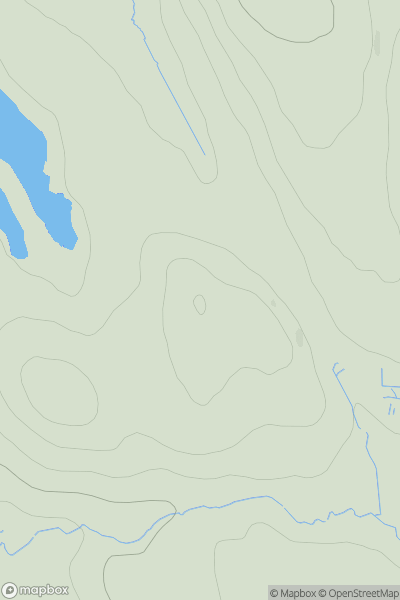 Thumbnail image for Sheaval Fiundan showing contour plot for surrounding peak
