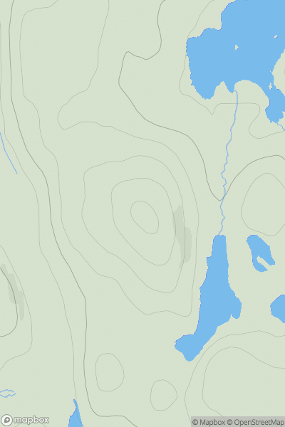 Thumbnail image for Buailebhal Mor showing contour plot for surrounding peak